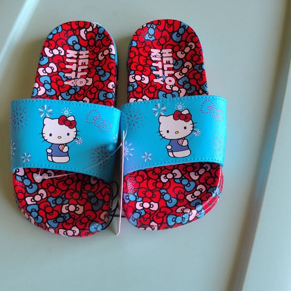 Hello Kitty Kids Sandals - Blue and Red